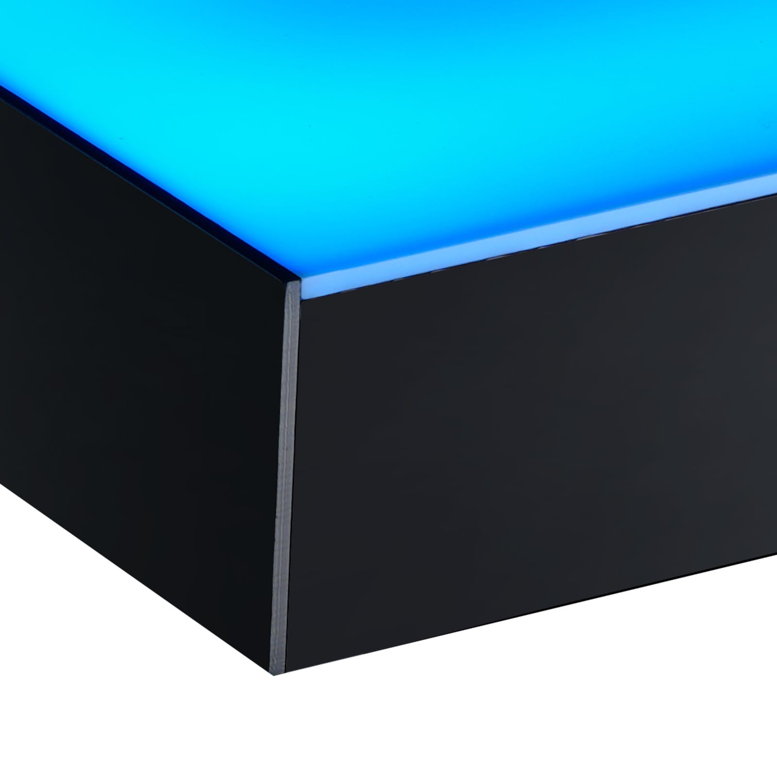 LED Lighted Liquor Bottle Display Bar Shelf RF & App Control 60" 3-Step_voghion.com
